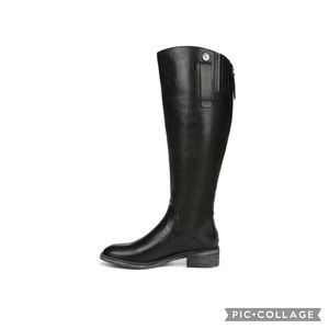 EUC Wide Calf Franco Sarto Becky Boots - Black Leather